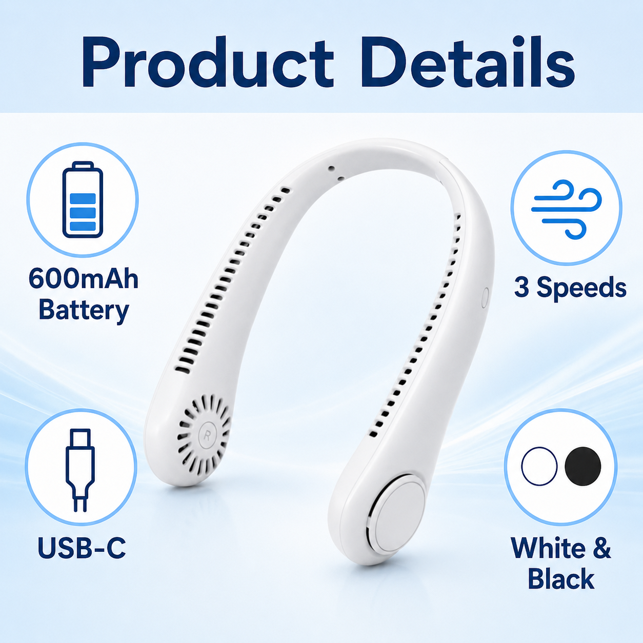 Billhol® Wearable Neck Fan