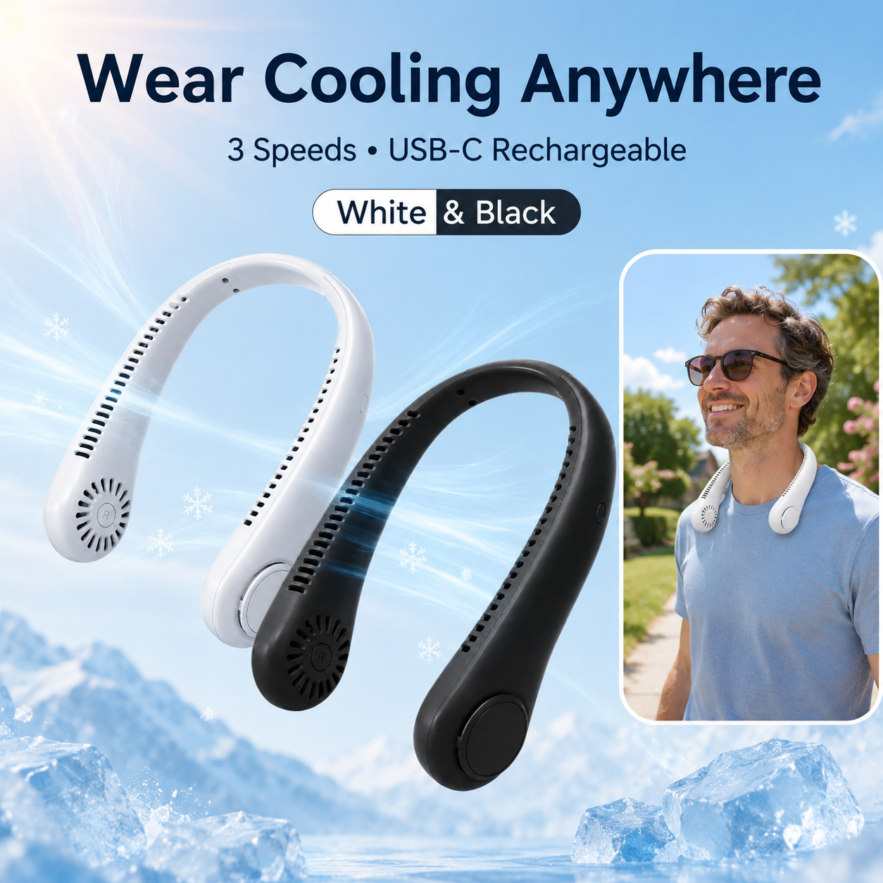 Billhol® Wearable Neck Fan