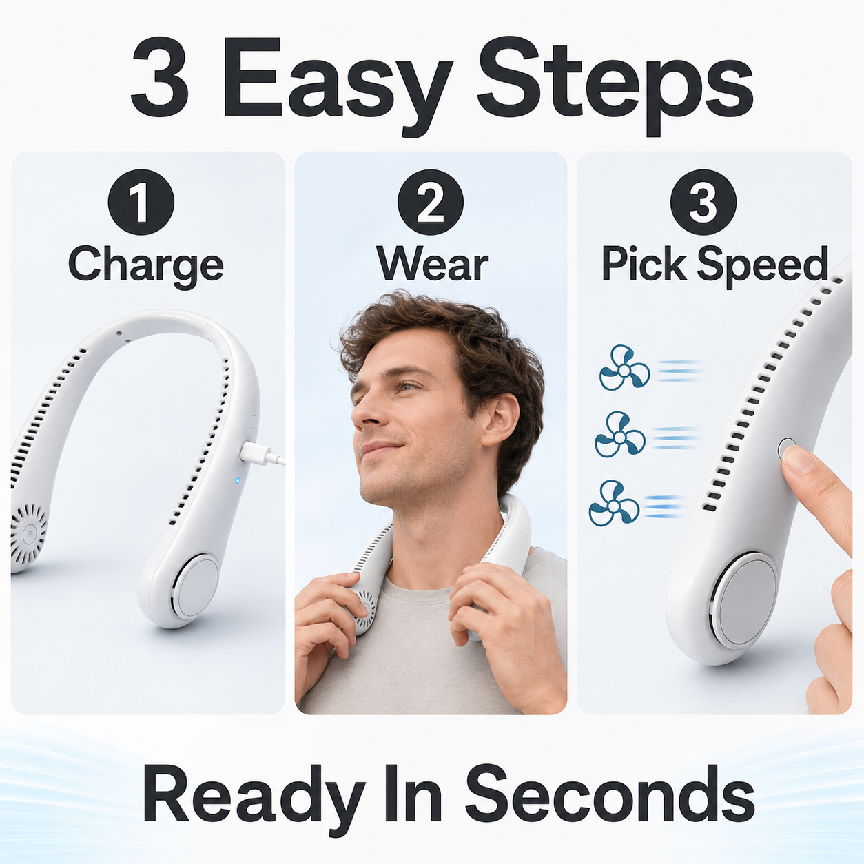 Billhol® Wearable Neck Fan