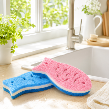 Fish-Shaped Nano Cleaning Sponge